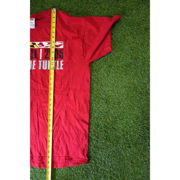 Fruit of The Loom T Shirt Mens XL Red Football 2005 Fear The Turtle Graphic Logo - Picture 9 of 9